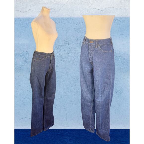 Vintage 90s Ralph Lauren Polo Relaxed Straight Light Wash Saturday Jeans 14x31 - Picture 3 of 6